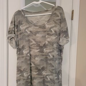 Ana camo short sleeve casual shirt